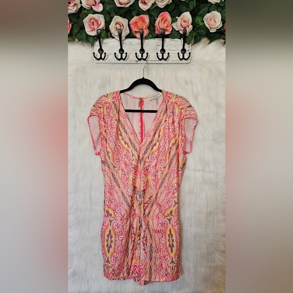 HALE BOB Los Angeles Fyre Print Summer Romper